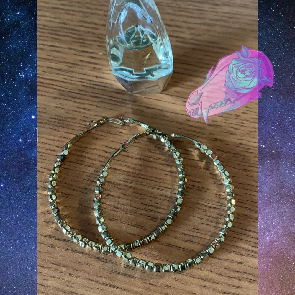 💀Gold Hoop Earrings